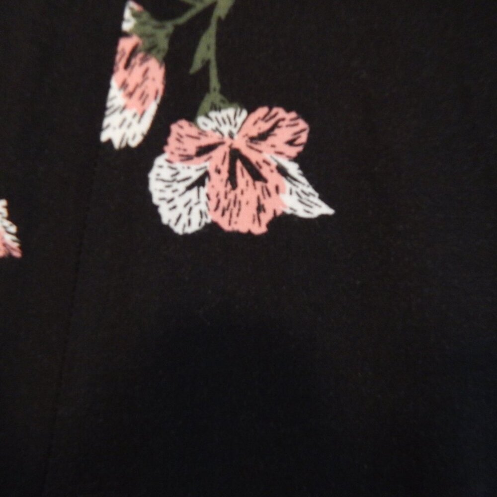 Torrid Black Floral Print Button Front Maxi Skirt - Picture 5 of 10